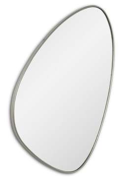 Настенное зеркало Sten S в раме серебряного цвета