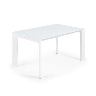 Раздвижной обеденный стол Atta белого цвета