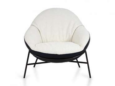 Кресло Debra бело-черного цвета