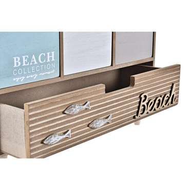 Шкатулки Шкатулка DKD Home Decor Деревянный Коричневый бирюзовый 34 x 14 x 24 cm