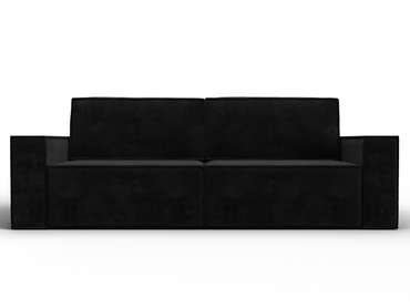 Прямой диван-кровать Куба черного цвета