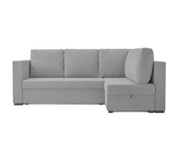 Угловой диван-кровать Мансберг серого цвета 
