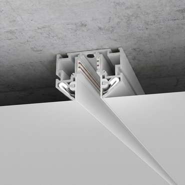 Slim Magnetic Шинопровод в натяжной потолок с декоративными вставками белый (2м) 85204/00 85204/00