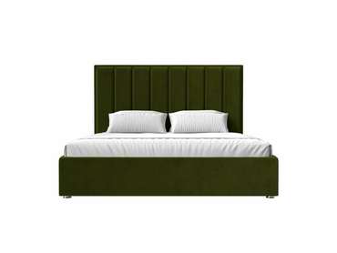Кровать Афродита 200х200 зеленого цвета с подъемным механизмом
