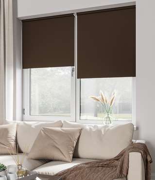Мини Ролета Блэкаут 47х175 шоколад