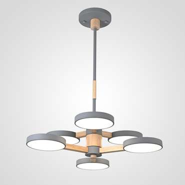 Подвесная люстра TURNA DBL L6 Gray