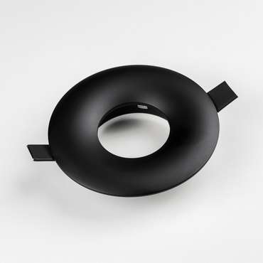 Круглый встраиваемый светильник Levigo черного цвета