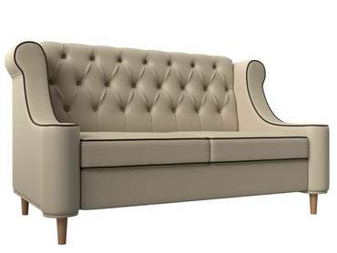 Прямой диван Бронкс бежевого цвета (экокожа)