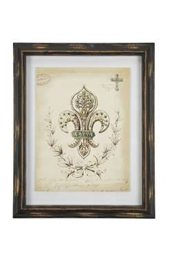 Картина в рамке Queen Sketchs Fleur de Lys 