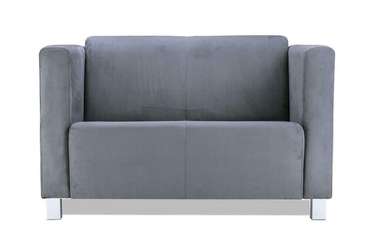 Прямой диван Милано Комфорт серого цвета