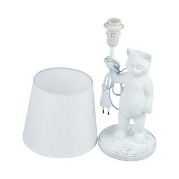 Настольная лампа UML-B465 E14 WHITE (ткань, цвет белый)