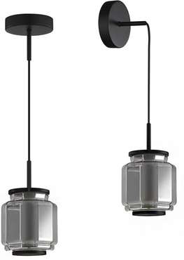 Подвесной светильник Odeon Light Jam 5408/5L черный/дымчатый/металл/стекло/акрил LED 5W 3000K 304Лм