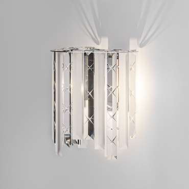 Настенный светодиодный светильник с хрусталем 109011 хром Radiance