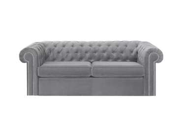 Диван-кровать Chesterfield темно-серого цвета