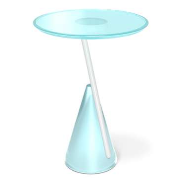 Кофейный столик Айс-коун светло-голубого цвета