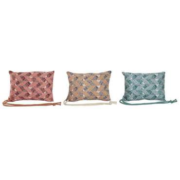 Подушка Home ESPRIT Коричневый бирюзовый Коралл 30 x 10 x 20 см (3 штук)