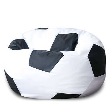 Кресло Мяч бело-черного цвета
