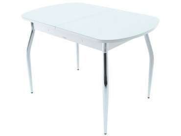 Обеденный стол раскладной Ривьера белого цвета