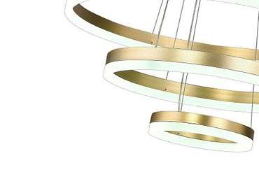 Подвесная светодиодная люстра High-Tech Led Lamps золотого цвета