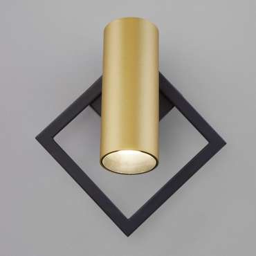Настенный светодиодный светильник 20091/1 LED черный/ золото Turro