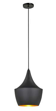 Подвесной светильник Balina fat black черного цвета 