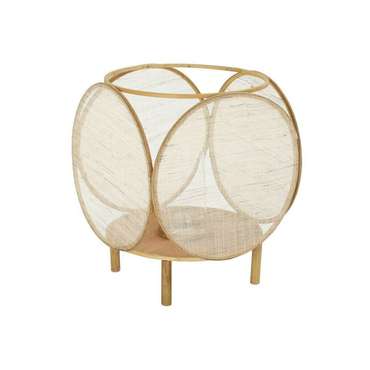 Фонарь DKD Home Decor Стеклянный Натуральный Коричневый Бамбук Восточный 42 x 42 x 55 cm