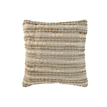 Декоративная подушка Boho 45x45 бежевого цвета