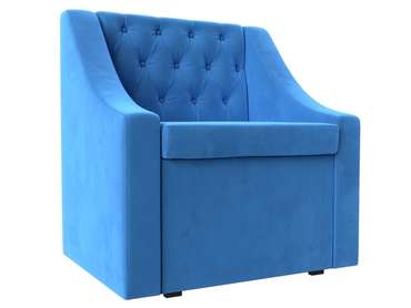 Кресло Мерлин с ящиком голубого цвета