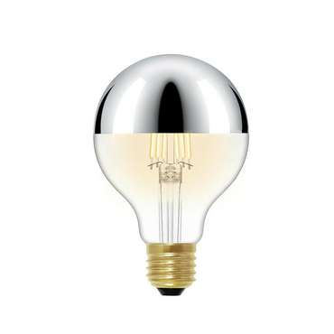 Светодиодная лампа 220V E27 6W 420Lm 2700K (теплый белый) G80LED Chrome формы груши
