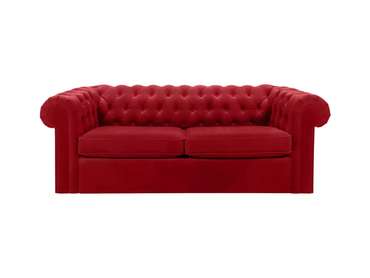 Диван Chesterfield красного цвета