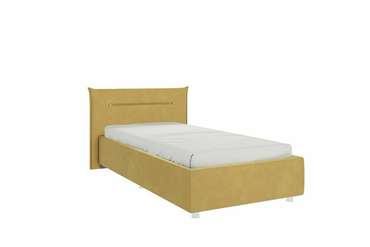 Кровать Альба 90х200 желтого цвета без подъемного цвета