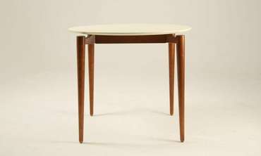 Обеденный стол Pawook К 90 бело-коричневого цвета