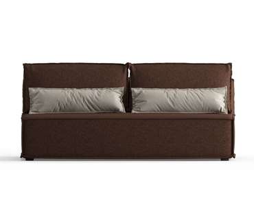 Диван-кровать из рогожки Ли Рой Лайт темно-коричневого цвета