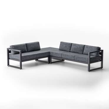 Угловой модульный диван Capri серого цвета правый