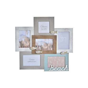 Фоторамка Beach 46,5 x 2 x 44,5 cm Деревянный Моряк