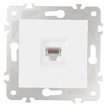 Розетка Ethernet RJ-45 без рамки 203.45-1.white