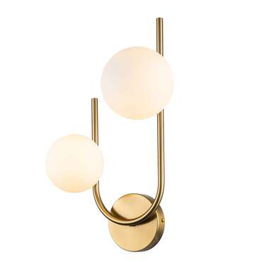Бра Sphere 642/2A Brass (стекло, цвет белый)