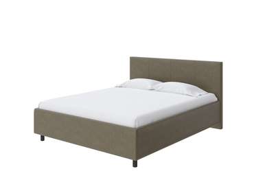 Кровать Como Veda 3 180х200 серо-коричневого цвета (велюр)