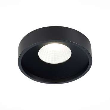 Встраиваемый светильник Round черного цвета