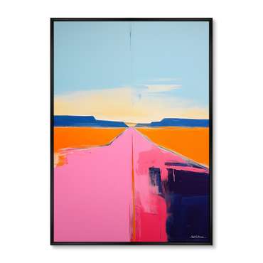 Репродукция картины Landscape collection, Lines of sunset, No 2, 2024г.