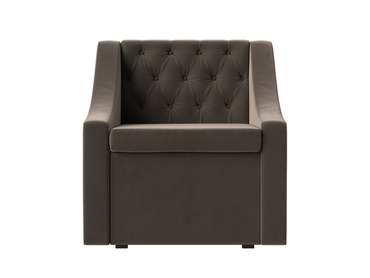 Кресло Мерлин с ящиком светло-коричневого цвета