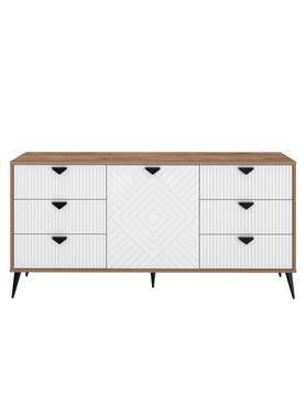 Комод Астрид АР-03 дуб крафт табачный/бланж