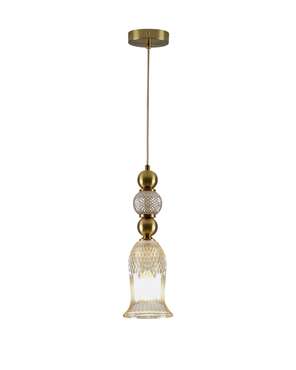 Подвесной светильник Glassy бронзово-янтарного цвета