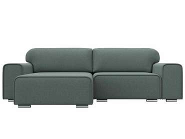Угловой диван-кровать Лига 029 серого цвета левый угол