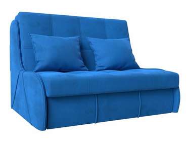 Прямой диван-кровать Риттэр голубого цвета