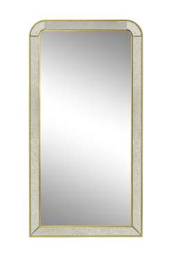 Зеркало напольное 100х190 в рама латунного цвета