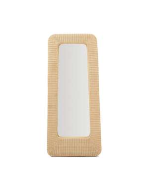 Настенное зеркало Zilna 58x120 бежевого цвета