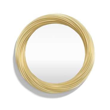 Настенное зеркало ArteL D70 золотого цвета