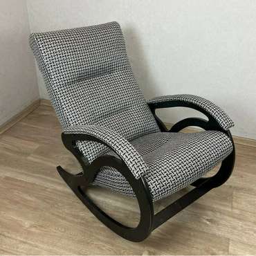 Кресло-качалка Классика серого цвета
