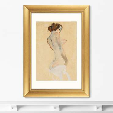 Картина  Standing Nude with White Drapery 1912 г.